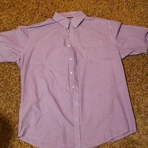 Croft &Borrow XXL Tall purple/blue plaid Button up